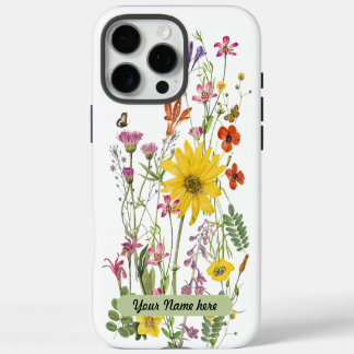 Coque iPhone 16 Pro Max Fleurs sauvages mélangées - Vintage