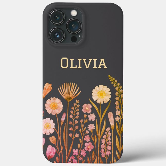 Coques Case-Mate iPhone Fleurs sauvages modernes élégantes mignonnes et si (Verso)