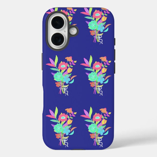Coques Case-Mate iPhone Fleurs Sauvages Néon (Verso)
