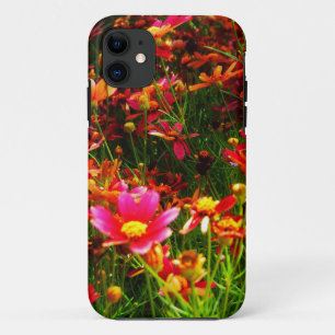 Coque Case-Mate iPhone Fleurs sauvages rose et jaune pâle