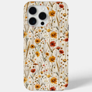 Coque Case-Mate iPhone Fleurs sauvages rustiques - Boho Automne modèle fl