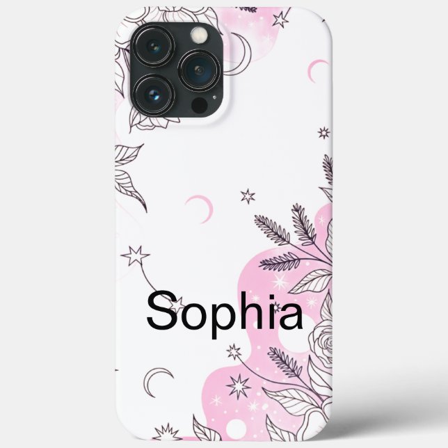 Coques Case-Mate iPhone Fleurs simples élégantes modernes et mignonnes pou (Verso)