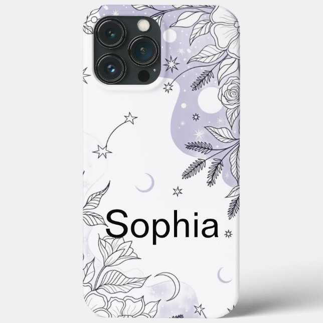 Coques Case-Mate iPhone Fleurs simples élégantes modernes et mignonnes pou (Verso)