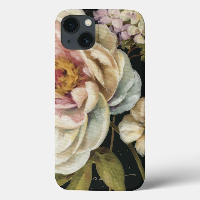 Coques Case-Mate iPhone Fleurs sur le noir (Verso)