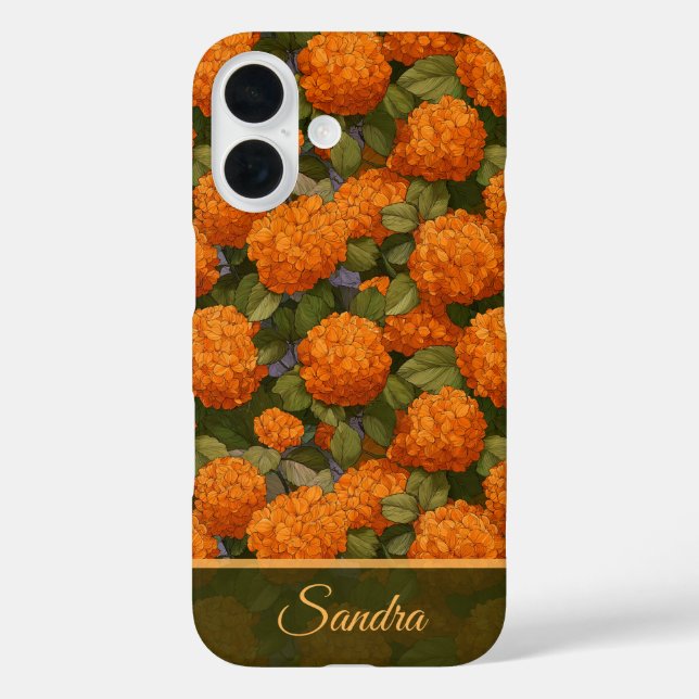 Coques Case-Mate iPhone Fleurs sur mesure d'hydrangeas pour une fête d'ann (Verso)