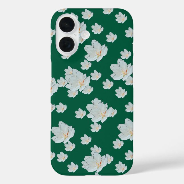 Coques Case-Mate iPhone Fleurs sur vert (Verso)