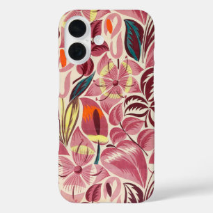 Coque Pour iPhone 16 Fleurs tropicales  