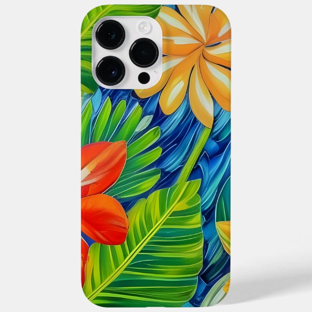 Coques Case-Mate iPhone Fleurs tropicales deux (Verso)