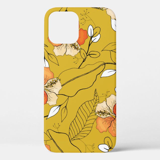 Coques Case-Mate iPhone Fleurs tropicales Feuilles : Papier peint exotique (Verso)