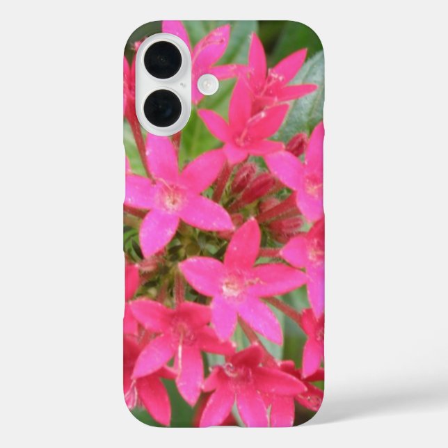 Coques Case-Mate iPhone Fleurs tropicales rose vif (Verso)