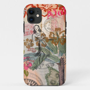 Case-Mate iPhone Case Fleurs Vintage Hula Coloré Hawaïen Tropical