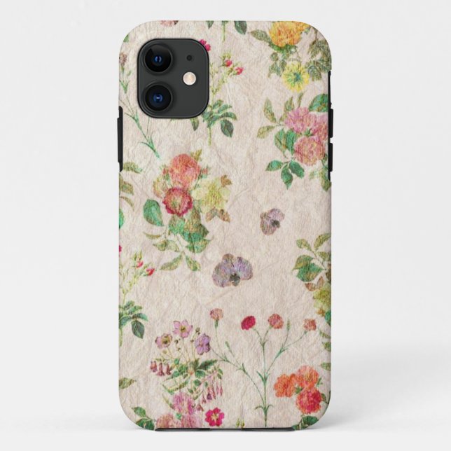 Coques Case-Mate iPhone Fleurs vintages (Dos)