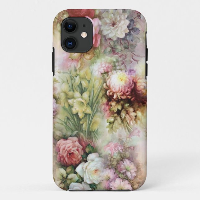 Coques Case-Mate iPhone Fleurs vintages (Dos)