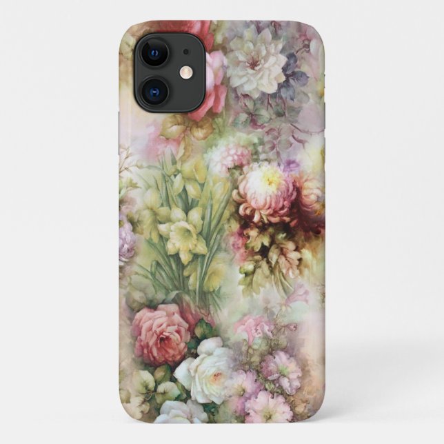 Coques Case-Mate iPhone Fleurs vintages (Dos)
