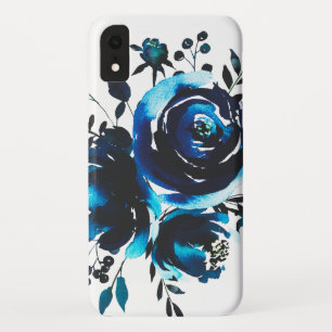 Case-Mate iPhone Case Fleurs vintages d'indigo d'aquarelle classique