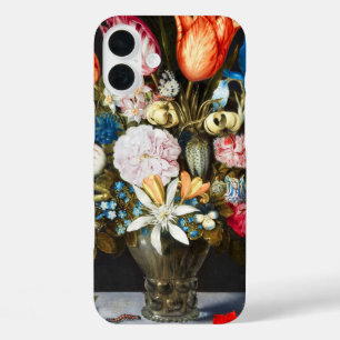 Coque Pour iPhone 16 Plus Fleurs vintages en verre par Ambrosius Bosschaer