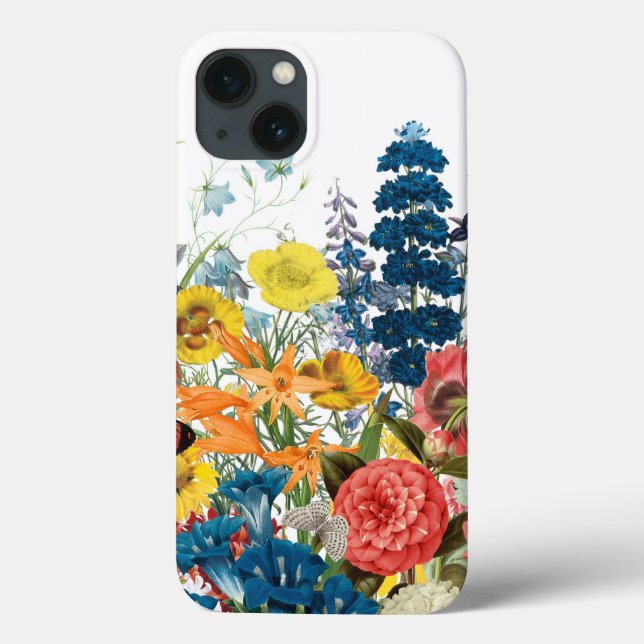 Coques Case-Mate iPhone fleurs vintages modernes (Verso)
