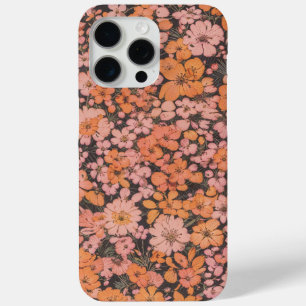 Coque Case-Mate iPhone Fleurs vintages orange et rose
