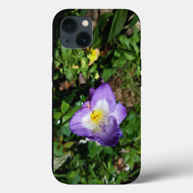 Coques Case-Mate iPhone Fleurs violettes Freesia (Verso)