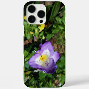 Coque iPhone 16 Pro Max Fleurs violettes Freesia