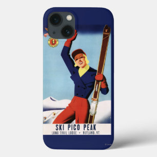 Coques Pour iPhone Flexible Flyer Pin-Up Skiing Girl
