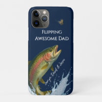 Flippant père étonnant Rainbow Trout bleu marine