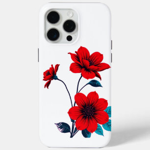 Coque Case-Mate iPhone Flo à Fleur Rouge Gras