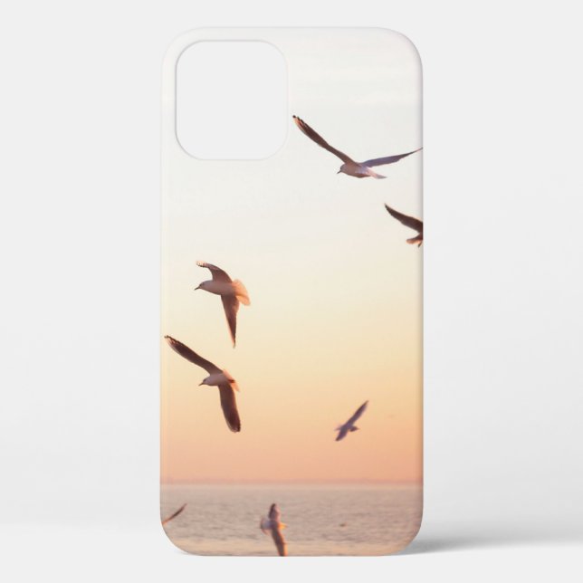 COQUES Case-Mate iPhone FLOC D'OISEAUX BLANCS ET BROWN (Verso)