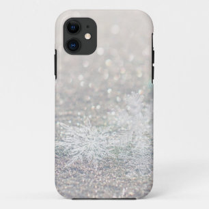 Coque Case-Mate iPhone Flocon de neige Bokeh Bling d'hiver
