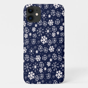 Case-Mate iPhone Case Flocons de neige dessinés à la main avec un fond b