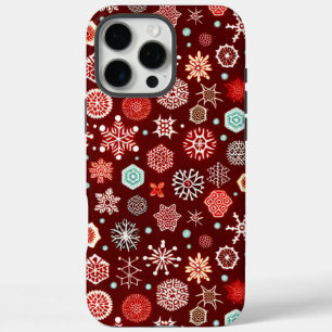 Coque iPhone 16 Pro Max Flocons de neige sur la Bourgogne