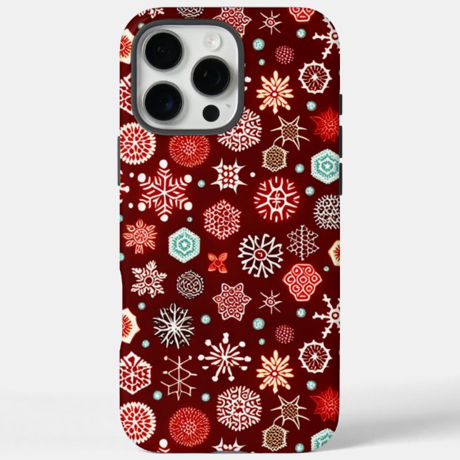 Coques Case-Mate iPhone Flocons de neige sur la Bourgogne (Verso)
