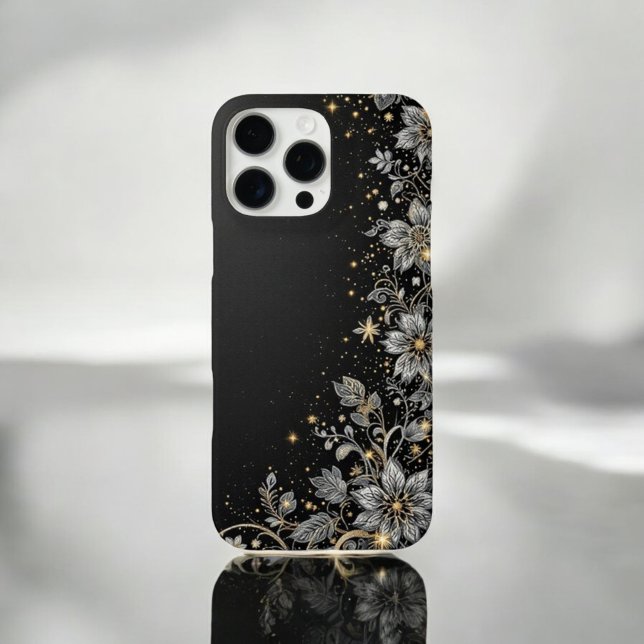 Coques Case-Mate iPhone Floral à base d'or (Créateur téléchargé)