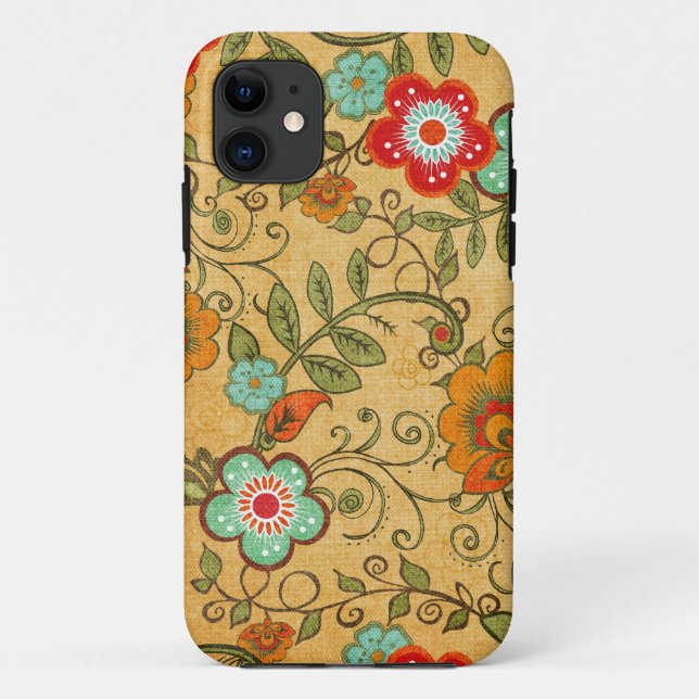 Coques Case-Mate iPhone Floral ancien (Dos)