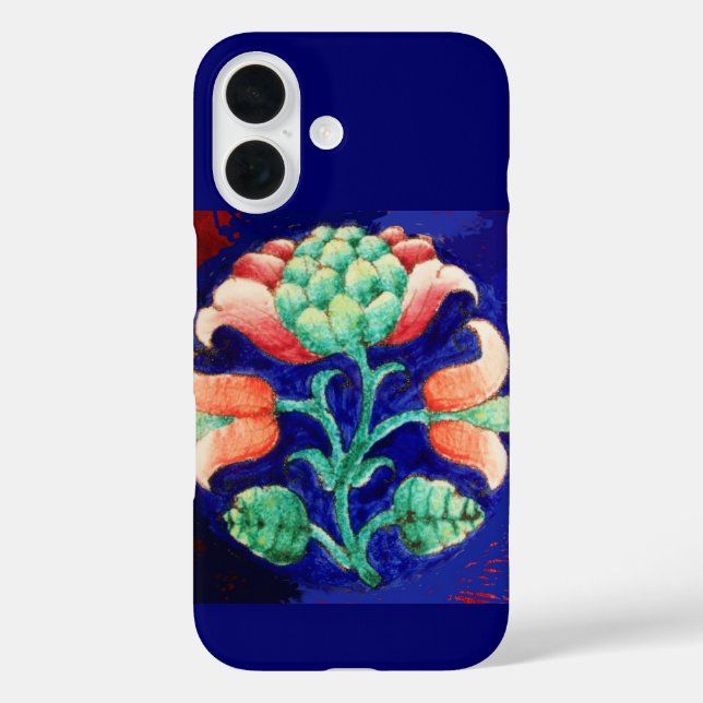 Coques Case-Mate iPhone FLORAL, bleu rose vert (Verso)