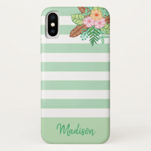 Case-Mate iPhone Case Floral Boho moderne et rayures