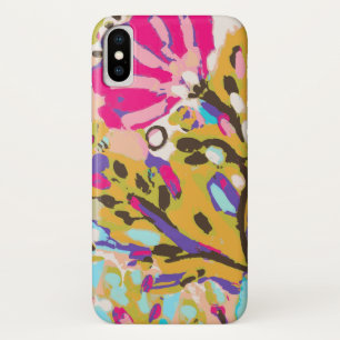 Coque iPhone X Floral Boho rose I