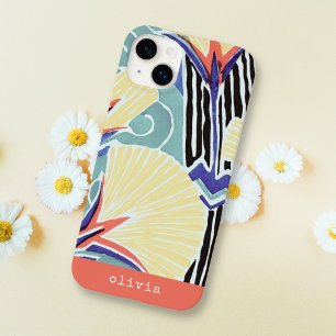 Coque Case-Mate iPhone Floral coloré Abstrait Art Motif par E.A. Séguy