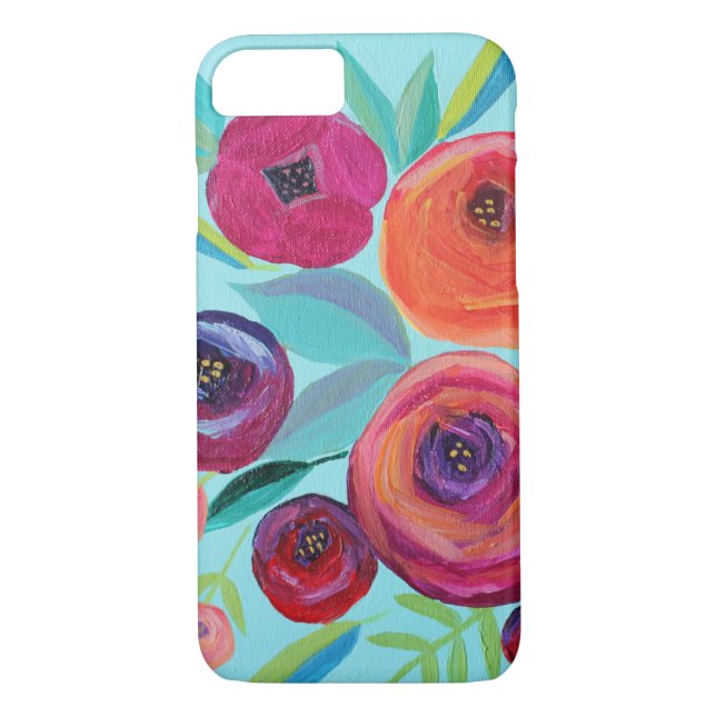 Coques Case-Mate iPhone Floral coloré en fleurs (Dos)
