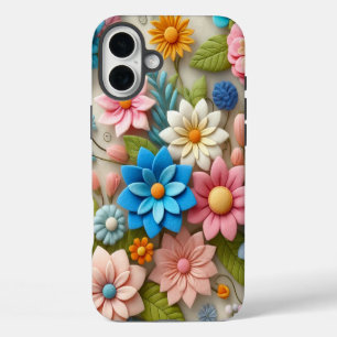Coque Pour iPhone 16 Plus Floral coloré Pastel