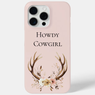 Coque Case-Mate iPhone Floral Deer Antlers Cowgirl