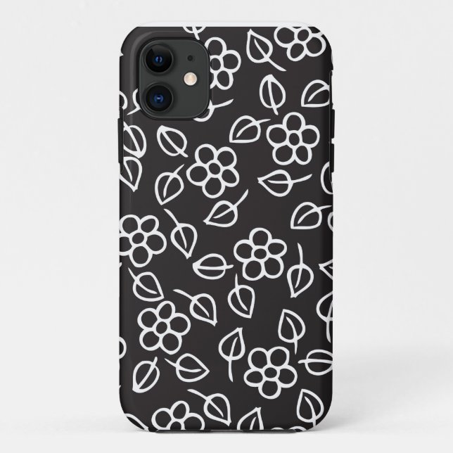 Coques Case-Mate iPhone floral et feuille (Dos)