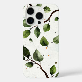 Coque iPhone 16 Pro Floral et Feuille