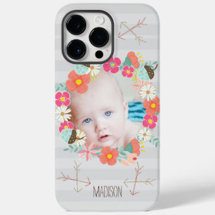 Coque Case-Mate iPhone Floral Garland Acorns Flèches Nouveau bébé photo