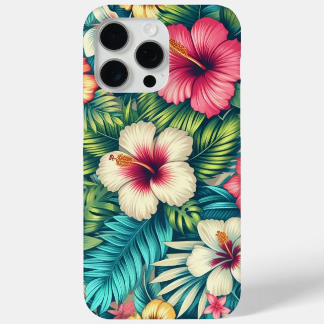 Coques Case-Mate iPhone Floral hawaïen/tropical (Verso)
