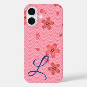 Coque Pour iPhone 16 Floral japonais de fleurs de cerisiers