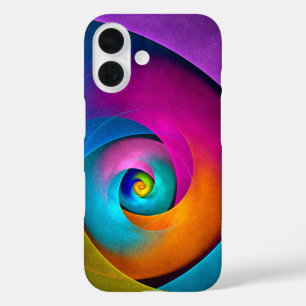 Coque Pour iPhone 16 Floral moderne Art Abstrait rose Bleu Motif #17