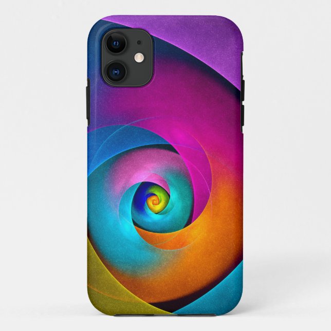 Coques Case-Mate iPhone Floral moderne Art Abstrait rose Bleu Motif #17 (Dos)