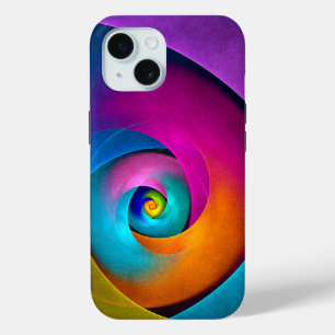 Coque Case-Mate iPhone Floral moderne Art Abstrait rose Bleu Motif #17