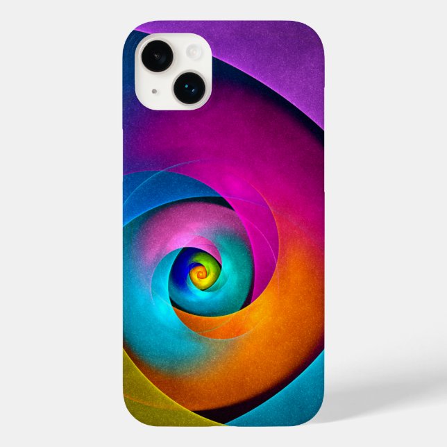 Coques Case-Mate iPhone Floral moderne Art Abstrait rose Bleu Motif #17 (Verso)